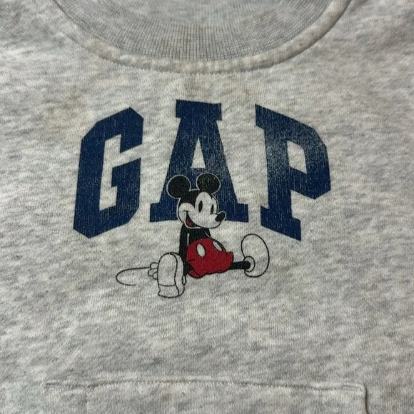 GAP X Disney - Light Gray Sweatshirt with Mickey Mouse - Picture 3 of 5